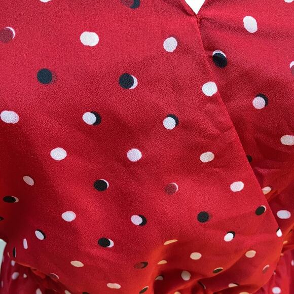 NWT Maison Jules Sz M Red Rainbow Fit and Flare - Picture 12 of 13